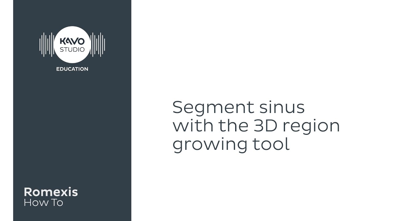 Romexis How To: Segment sinus with the region growing tool