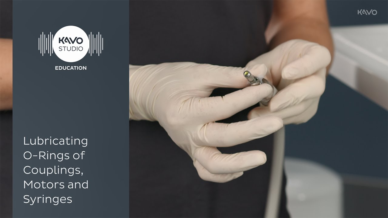 Care and maintenance of O-rings of a KaVo motor or MULTIflex coupling