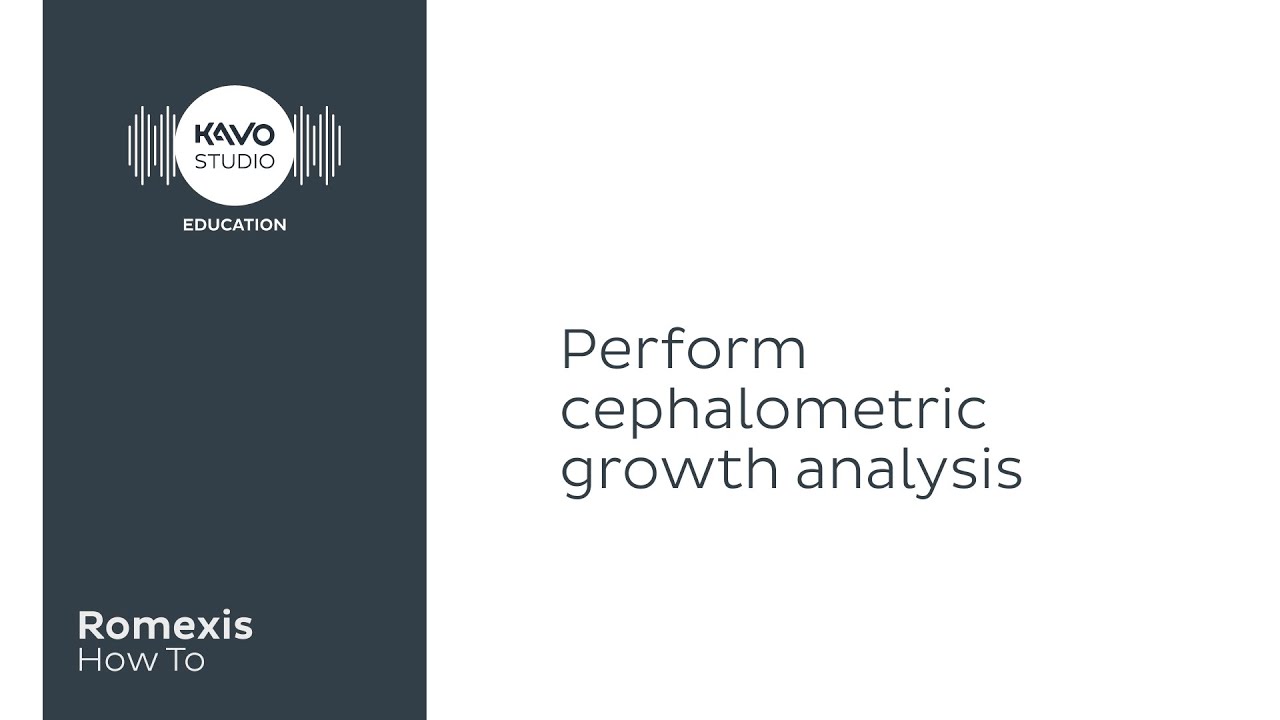 Romexis How To: Perform cephalometric growth analysis