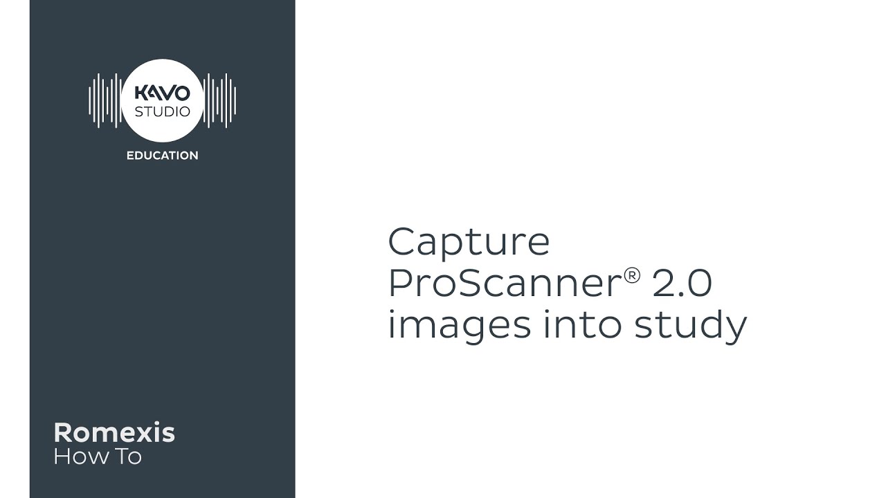 Romexis How To: Scan proscanner® 2 0 images into study