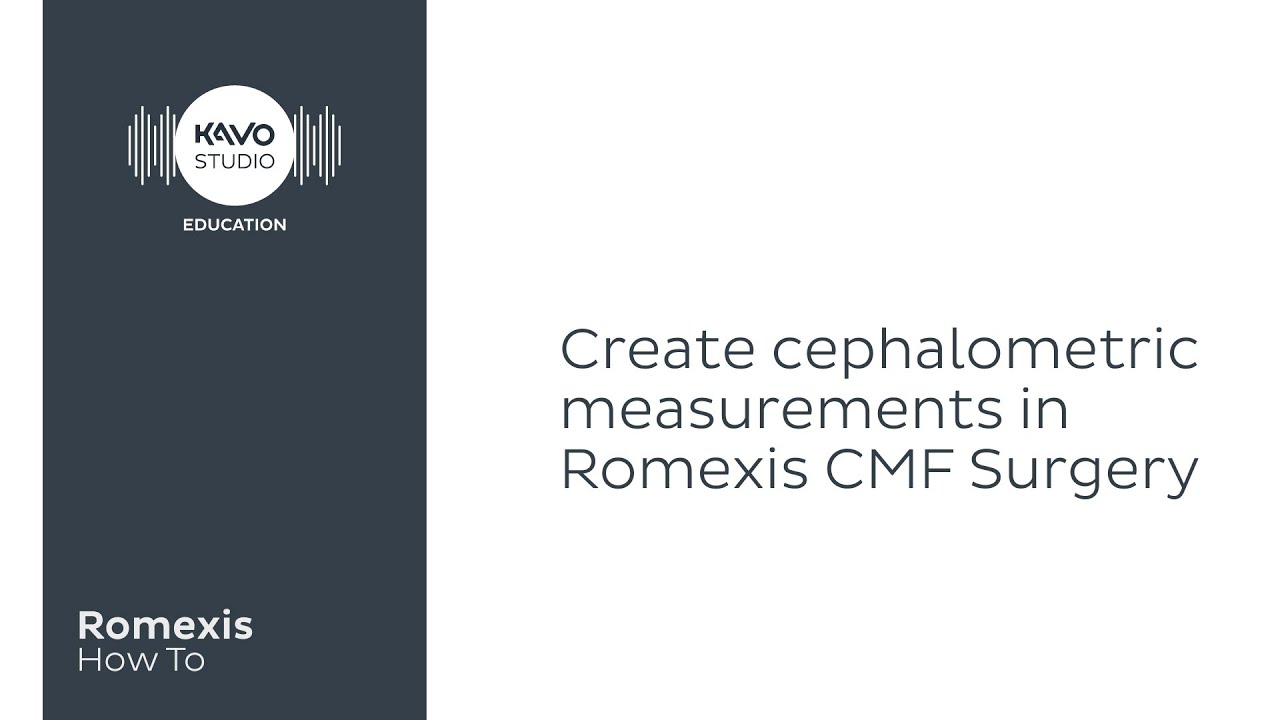 Romexis How To: Create cephalometric measurements in Romexis CMF Surgery