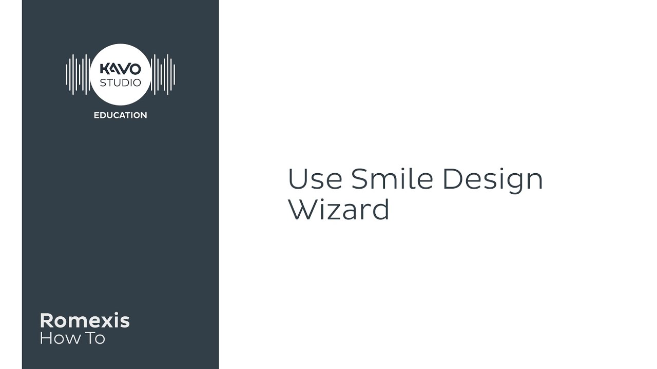 Romexis How To: Use Smile Design wizard