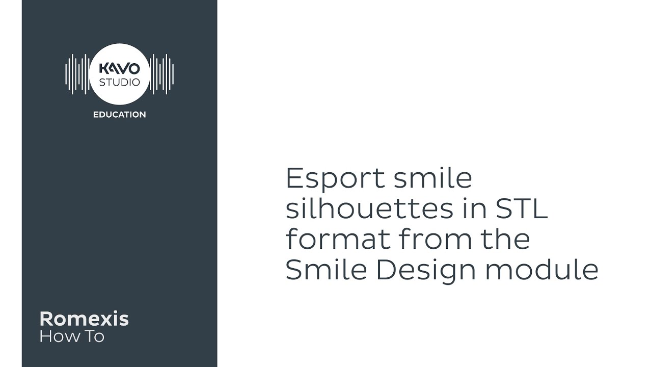 Romexis How To: Export Smile Design silhouette in STL format