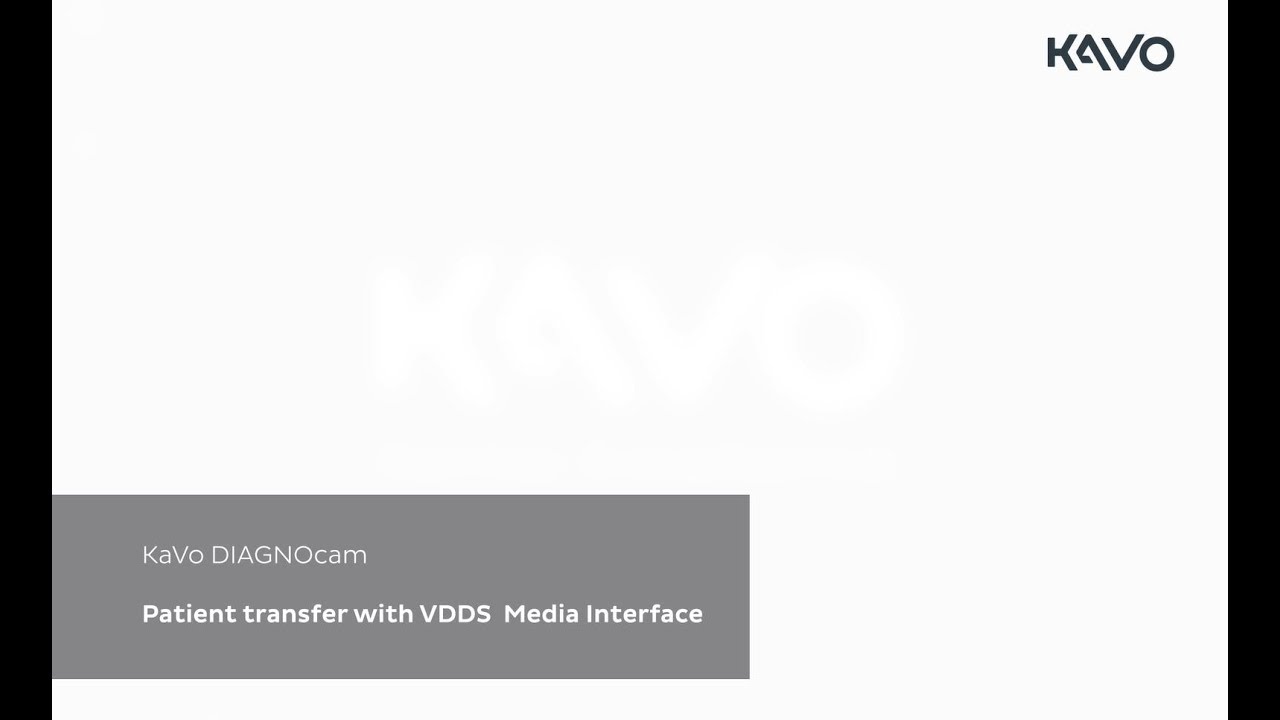 KaVo DIAGNOcam caries detection - Patient transfer with VDDS