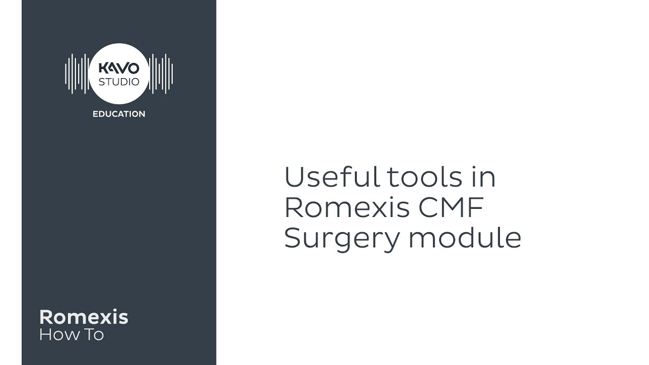 Romexis How To: Useful tools in Romexis CMF Surgery module