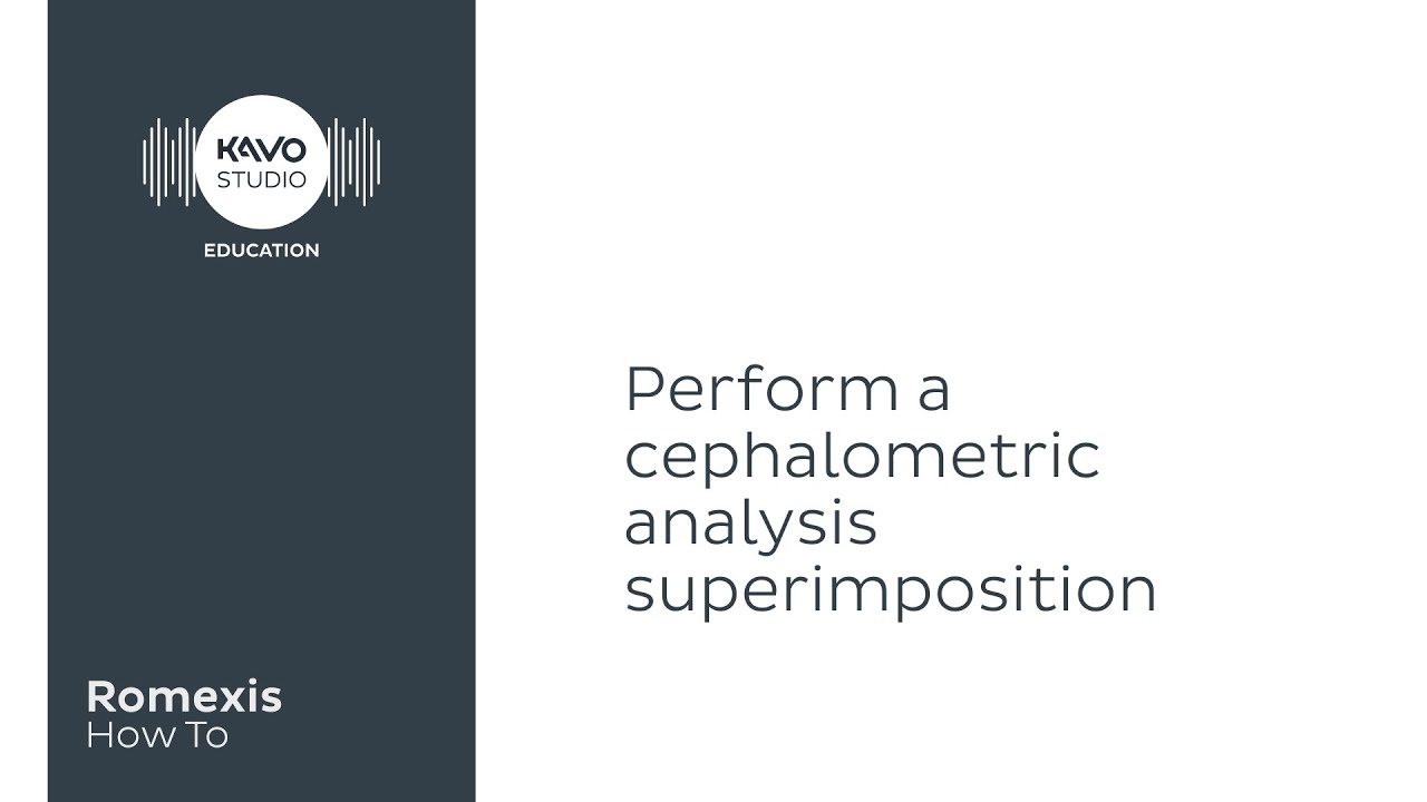 Romexis How To: Perform cephalometric superimpositions