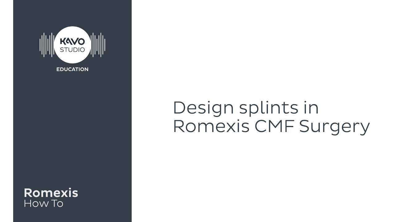 Romexis How To: Design splints in Romexis CMF Surgery