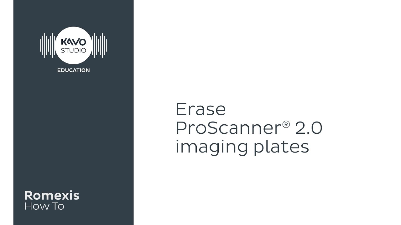 Romexis How To: Erase ProXam iP image plates