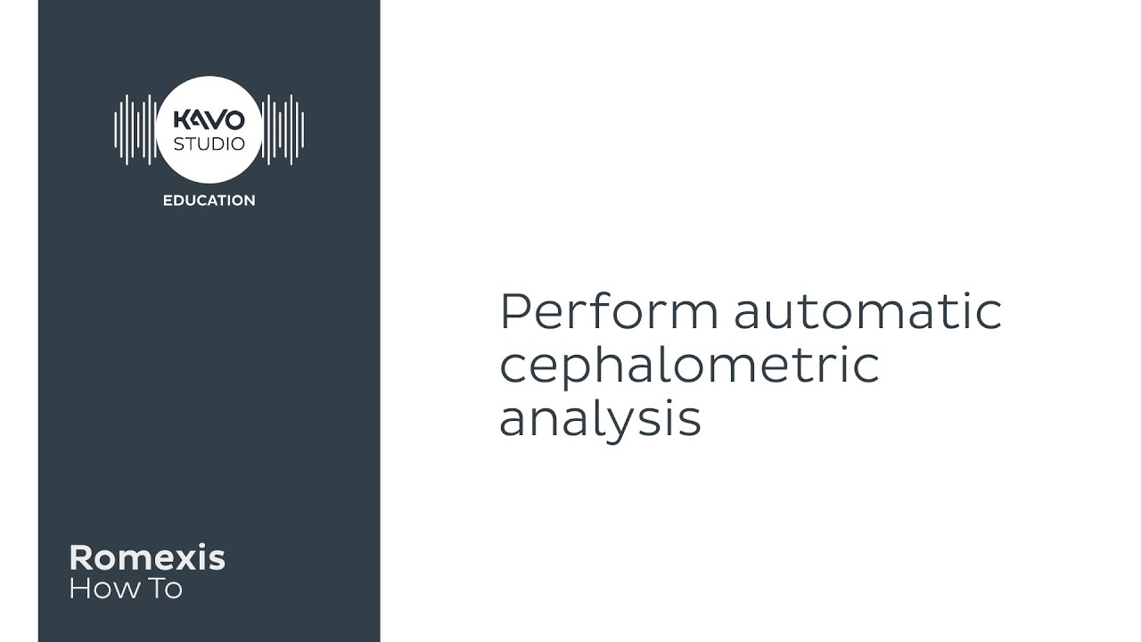 Romexis How To: Perform automatic cephalometric analysis