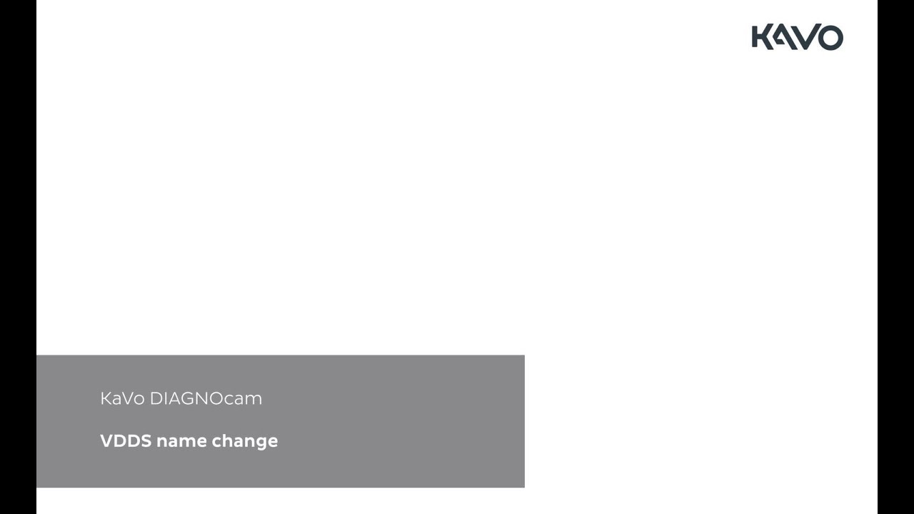 KaVo DIAGNOcam caries detection - Name change