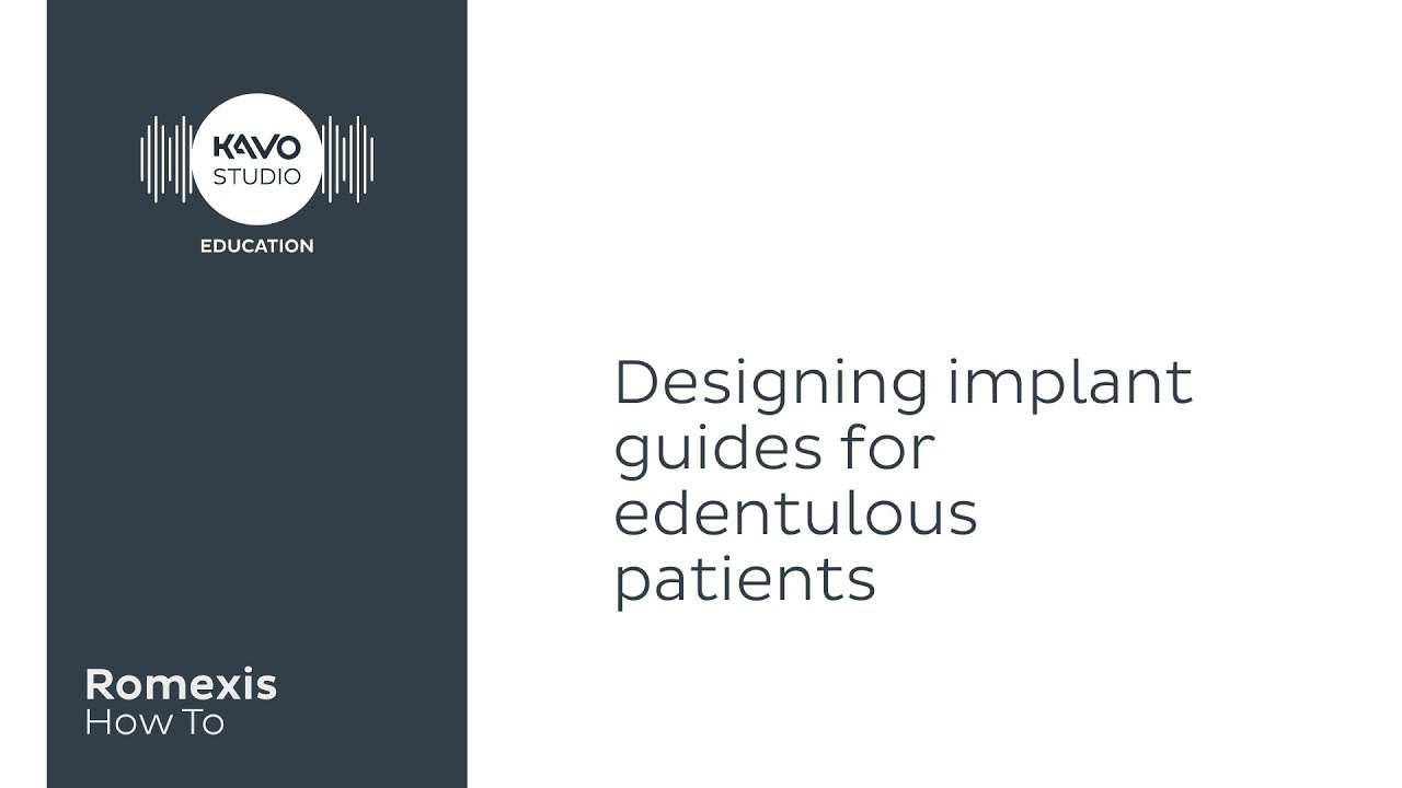 Romexis How To: Designing implant guides for edentulous patients