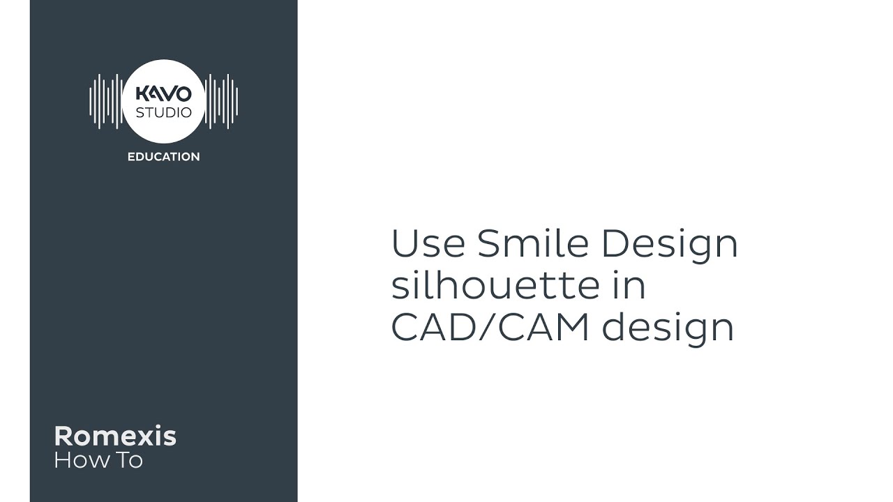 Romexis How To: Use Smile Design silhouette in CAD/CAM design