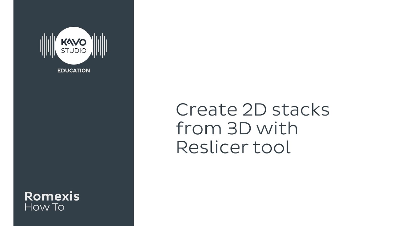 Romexis How To: Exporting a 3D volume in STL format